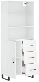 vidaXL Ντουλάπι Λευκό 69,5x34x180 εκ. από Επεξεργασμένο Ξύλο