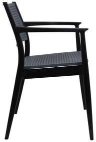 Καρέκλα Best Fylliana Μαύρο - Γκρί 57,5x55x80 εκ. 57.5x55x80 εκ.