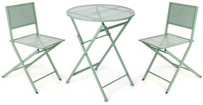 Σετ Τραπέζι με 2 Καρέκλες Ibergarden Πράσινο 0,96 x 60 x 22,5 cm