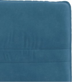 vidaXL Καρέκλες Τραπεζαρίας 4 τεμ. Μπλε Βελούδινες