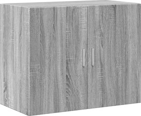 vidaXL Ντουλάπι Γκρι Sonoma 80x42,5x249 εκ. από Επεξεργασμένο Ξύλο