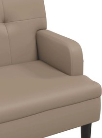 vidaXL Παγκάκι με Πλάτη Καπουτσίνο 112x65,5x75 εκ.