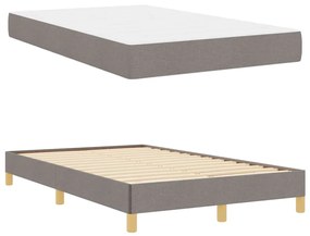 vidaXL Κρεβάτι με ελατήρια Ταμπά και Καφέ 120 x 200 cm