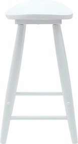 vidaXL Καρέκλες φαγητού 2 pcs Λευκό 46 x 37 x 63 εκ