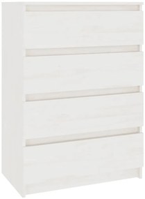 vidaXL Βοηθητικό Ντουλάπι Λευκό 60 x 36 x 84 εκ. από Μασίφ Ξύλο Πεύκου