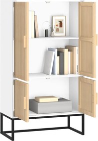 vidaXL Ντουλάπι Λευκό 70 x 35 x 125 εκ. από Επεξεργασμένο Ξύλο