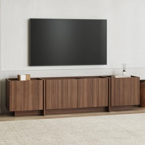 Έπιπλο Τηλεόρασης Milano Καρυδί FLOMEGE 180x35x46