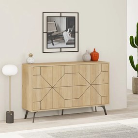 Μπουφές Dune Megapap χρώμα φυσικό οξιάς 123x35x77,4εκ.