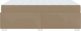 vidaXL Σκελετός Κρεβατιού Καπουτσίνο 80 x 200 cm ύφασμα
