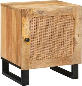 vidaXL Κομοδίνο Φυσικό 40 x 33 x 46 εκ.