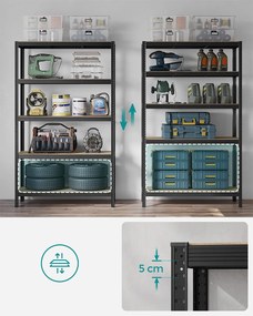 Μεταλλική Ραφιέρα Δαπέδου 5 Θέσεων (120x60x200) Songmics GLR060B01