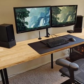 VEVOR Table Top Solid Wood Desk Top 47.2" x 29.5" x 1.5" Rectangular Maple Wood