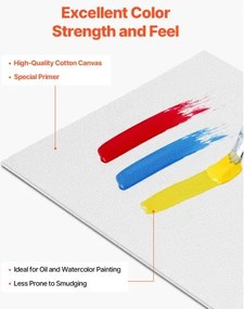 VEVOR Canvas Boards for Painting 32 Pack Multi-Size Blank Canvases for Painting