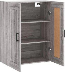 vidaXL Ντουλάπι Επιτοίχιο Γκρι Sonoma 69,5 x 34 x 90 εκ. Επεξεργ. Ξύλο