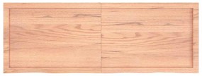 vidaXL Ράφι Τοίχου Ανοιχτό Καφέ 140x50x(2-4)εκ. Επεξ. Μασίφ Ξύλο Δρυός