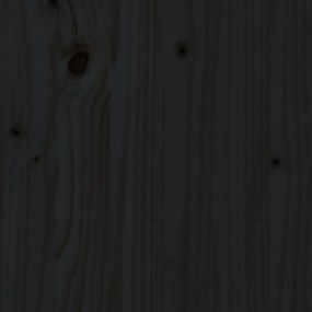 Κομποστοποιητής Μαύρο 82,5x82,5x99,5 εκ. από Μασίφ Ξύλο Πεύκου - Μαύρο