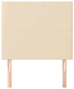 vidaXL Κεφαλάρι Κρεμ Ύφασμα 100x5x118/128 εκ.