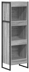 vidaXL Βιβλιοθήκη Γκρίζο Σονομα 80 x 30 x 155 εκ Επεξεργασμένο ξύλο