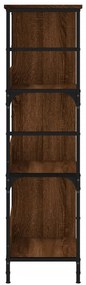 vidaXL Βιβλιοθήκη Καφέ Δρυς 78,5x33x117,5 εκ. Επεξεργασμένο Ξύλο