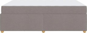 vidaXL Σκελετός Κρεβατιού Taupe 160 x 200 cm ύφασμα