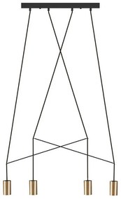 Φωτιστικό Οροφής - Ράγα Imbria 7957 4x10W GU10 Solid Brass Nowodvorski Metal