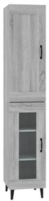 vidaXL Ντουλάπι Γκρι Sonoma 35 x 34 x 180 εκ. από Επεξεργασμένο Ξύλο