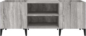 vidaXL Δισκοθήκη Γκρι Sonoma 121 x 38 x 48 εκ. από Επεξεργασμένο Ξύλο