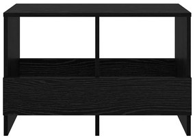 vidaXL Ράφι Περιοδικών Μαύρη Οξυά 68,5 x 30 x 45 εκ.