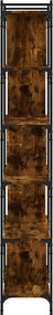 vidaXL Βιβλιοθήκη 6 Επιπέδων Καπνιστή Δρυς 76x32x192 εκ. Επεξ. Ξύλο