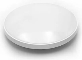 LED πλαφονιέρα PC στρογγυλή Φ270mm 18W 4000K ενδιάμεσο λευκό φως IP44