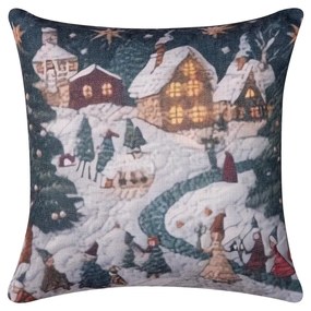 Χριστουγεννιάτικη Μαξιλαροθήκη (45x45) Silk Fashion ks2026-29