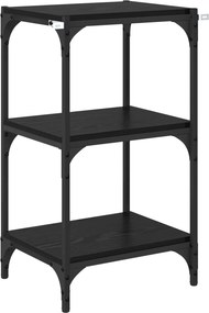 vidaXL Βιβλιοθήκη Μαύρη δρυς 40 x 33 x 70,5 εκ.