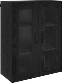 vidaXL Highboard Μαύρη Οξυά 69,5 x 34 x 180 εκ. Επεξεργασμένο Ξύλο