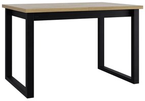 Τραπέζι Victorville 327, Μαύρο, Sonoma οξιά, 78x92x160cm, 38 kg, Επιμήκυνση, Πλαστικοποιημένη μοριοσανίδα, Μέταλλο | Epipla1.gr