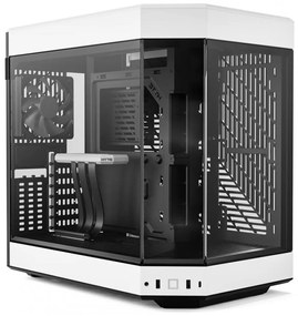 HYTE CS-HYTE-Y60-BW Gaming Midi Tower Κουτί Υπολογιστή με Πλαϊνό Παράθυρο, Μαύρο/Άσπρο