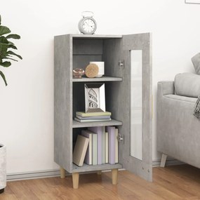 vidaXL Ντουλάπι Γκρι Σκυροδέματος 34,5x34x90 εκ. Επεξεργασμένο Ξύλο