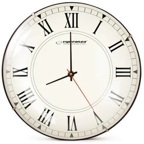 ESPERANZA Ρολόι τοίχου Roma EHC018R, 30cm, λευκό