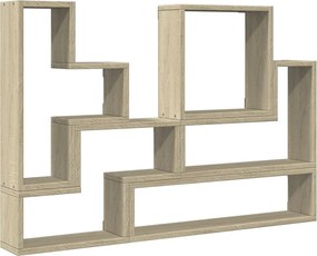 vidaXL Ραφιέρα Τοίχου Sonoma Δρυς 96x12x64 εκ. από Επεξεργασμένο Ξύλο