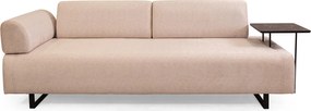 3-Seat Sofa-Bed Infinity with Side Table - Beige Beige