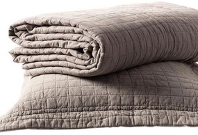 Κουβερλί Υπέρδιπλο (Σετ 220x240) Silk Fashion Stonewashed Beige
