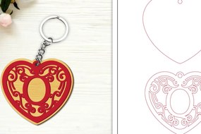 Intra απο ξύλο plywood 3mm-4mm πάχος Alphabet Keychain  Letter Q Δίασταση 6x6 cm INTRAFABR-99755439