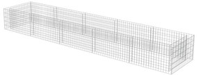 vidaXL Συρματοκιβώτιο-Γλάστρα Υπερυψωμένη 450x90x50 εκ. Γαλβ. Χάλυβας