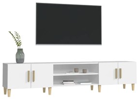 vidaXL Έπιπλο Τηλεόρασης Λευκό 180 x 31,5 x 40 εκ. Επεξεργασμένο Ξύλο