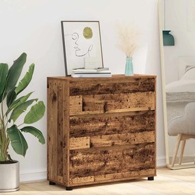 vidaXL Ντουλάπι αποθήκευσης Παλιό Ξύλο 80 x 31 x 81 εκ