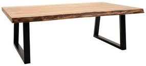 Τραπεζάκι σαλονιού Miles μασίφ ξύλο Ακακίας φυσικό και μαύρα μεταλλικά πόδια 115x60x45 εκ. 115x60x45 εκ.