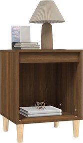 vidaXL Κομοδίνο Καφέ Δρυς 40x35x50 εκ.