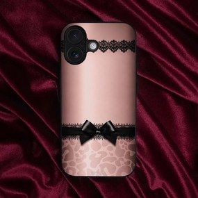 Θήκη Sonique DIVA Series για Apple iPhone 13 Pro Λεοπάρ Φιόγκος – Ροζ