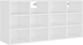 vidaXL Παπουτσοθήκες 2 τεμ. Λευκές 52,5 x 30 x 50 εκ.