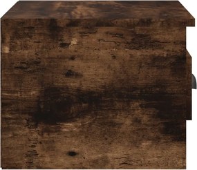 vidaXL Κομοδίνο Επιτοίχιο Καπνιστή Δρυς 41,5 x 36 x 28 εκ.