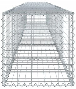 Συρματοκιβώτιο με Κάλυμμα 600x50x50 εκ. από Γαλβανισμένο Χάλυβα - Ασήμι